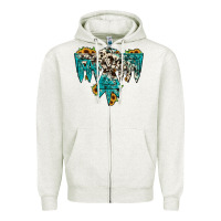 Oatmeal Heather thunderbird Zipper Hoodie - JahusDesignShop