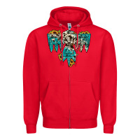 Red thunderbird Zipper Hoodie - JahusDesignShop