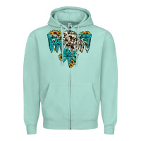 Seafoam thunderbird Zipper Hoodie - JahusDesignShop