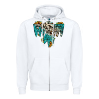 White thunderbird Zipper Hoodie - JahusDesignShop