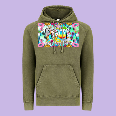 The Pool Is My Happy Place Vintage Hoodie Designed By Cowhidedigitalart