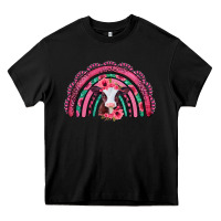 Black valentines day pink gemstones baby calf rainbow Heavy Core Tee - Jasminsmagicworld