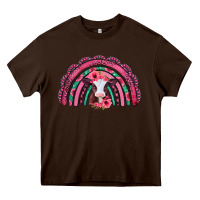 Chocolate Brown valentines day pink gemstones baby calf rainbow Heavy Core Tee - Jasminsmagicworld