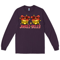 Plum Jingle Bells Long Sleeve Tee - CowhideDigitalArt