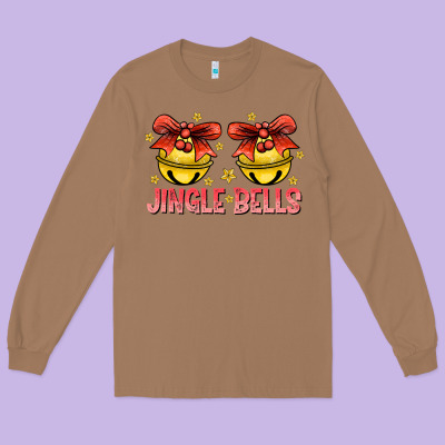 Jingle Bells Long Sleeve Tee Designed By Cowhidedigitalart