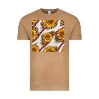 Vintage Camel baseball sunflowers and leopard seamless pattern Vintage Tee - BundleAndBundleShop