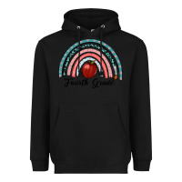 Black fourth grade rainbow Heavyweight Hoodie - RanaPortraitStore