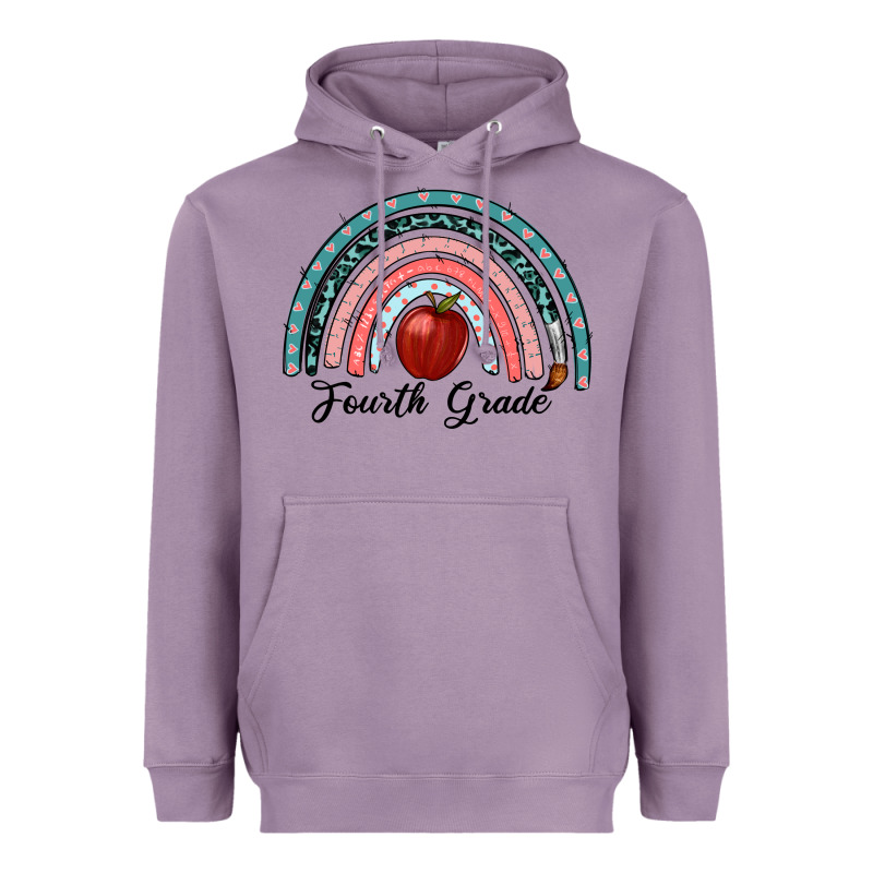 Fourth Grade Rainbow Heavyweight Hoodie by RanaPortraitStore | Teevron