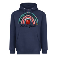 Navy fourth grade rainbow Heavyweight Hoodie - RanaPortraitStore