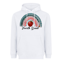 White fourth grade rainbow Heavyweight Hoodie - RanaPortraitStore