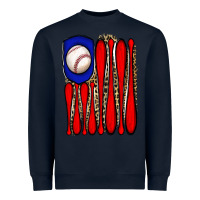 Navy leopard baseball flag Heavyweight Sweatshirt - JahusDesignShop