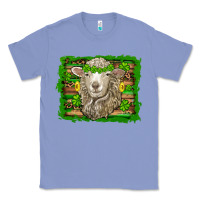 Colony Blue st patricks day sheep shamrock gold  serape leopard glitter Classic Tee - Artiststas