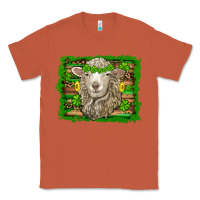 Copper st patricks day sheep shamrock gold  serape leopard glitter Classic Tee - Artiststas