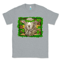 Heather Grey st patricks day sheep shamrock gold  serape leopard glitter Classic Tee - Artiststas