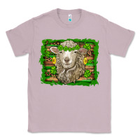 Lilac st patricks day sheep shamrock gold  serape leopard glitter Classic Tee - Artiststas