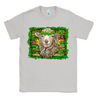 Moon Dust st patricks day sheep shamrock gold  serape leopard glitter Classic Tee - Artiststas