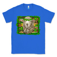 True Royal st patricks day sheep shamrock gold  serape leopard glitter Classic Tee - Artiststas