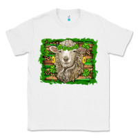 St Patricks Day Sheep Shamrock Gold  Serape Leopard Glitter Classic Tee | Teevron