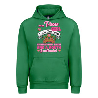 Emerald As A Pisces Girl I Was Born With My Heart On My Sleeve And A Mouth Urban Hoodie - Jasminsmagicworld