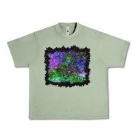 Oil Green halloween skull and leopard background Urban Heavy Tee - BundleAndBundleShop