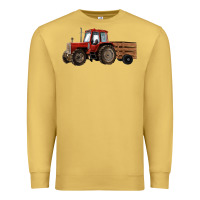 Antique Gold farm tractor Premium Sweatshirt - RanaPortraitStore