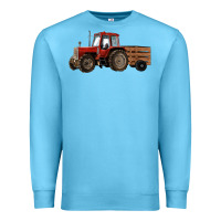 Ocean Blue farm tractor Premium Sweatshirt - RanaPortraitStore