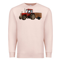Pale Pink farm tractor Premium Sweatshirt - RanaPortraitStore
