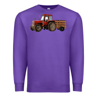 Purple farm tractor Premium Sweatshirt - RanaPortraitStore