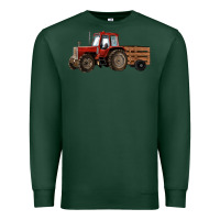 Sports Green farm tractor Premium Sweatshirt - RanaPortraitStore