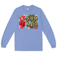 Colony Blue sweet summer time Long Sleeve Tee - CowhideDigitalArt