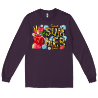 Plum sweet summer time Long Sleeve Tee - CowhideDigitalArt