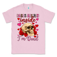 Bubblegum Pink roses are red inside i m dead Classic Tee - OliviaCreatesArt