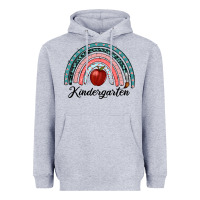 Heather Grey kindergarten rainbow Heavyweight Hoodie - RanaPortraitStore