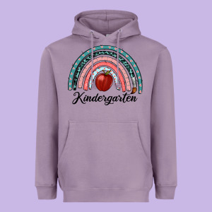Kindergarten Rainbow Heavyweight Hoodie Designed By Ranaportraitstore