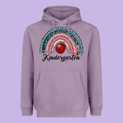 Kindergarten Rainbow Heavyweight Hoodie Designed By Ranaportraitstore