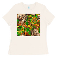 St. Patrick's Day Horse With Horseshoes Seamless Ladies Tee | Teevron