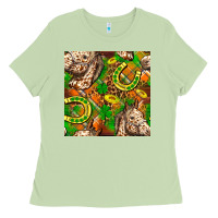 Matcha St. Patrick's Day Horse With Horseshoes Seamless Ladies Tee - FaDigitalArtStudio