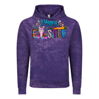 Cloud Purple happy easter coffee Vintage Hoodie - CowhideDigitalArt