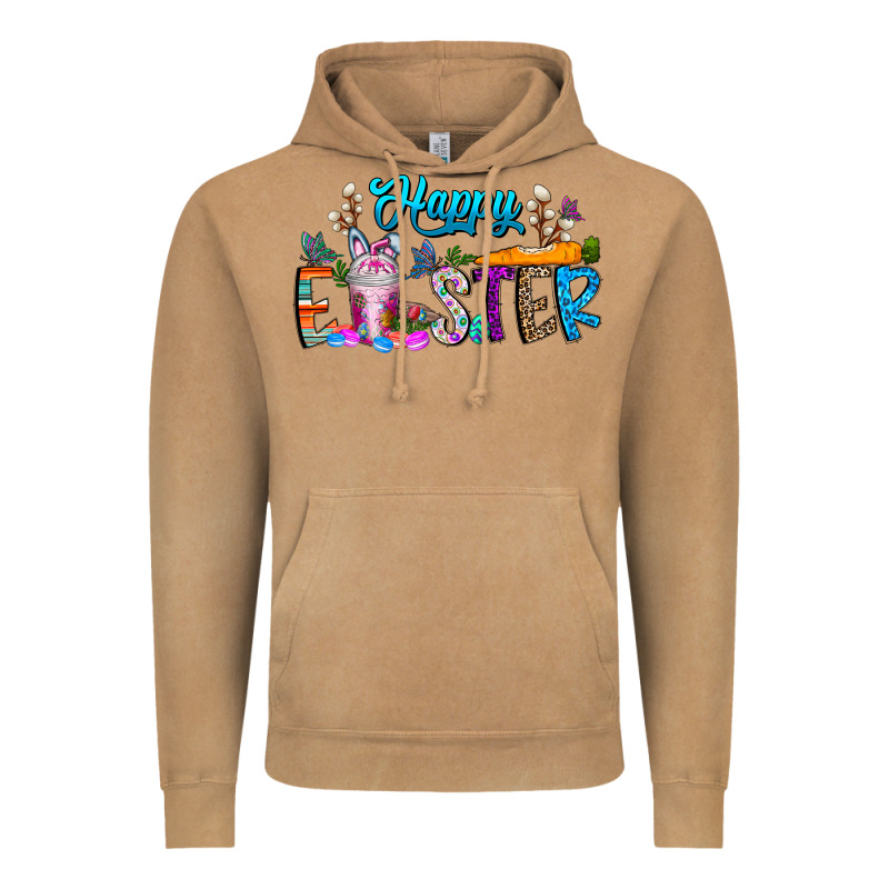 Happy Easter Coffee Vintage Hoodie by CowhideDigitalArt | Teevron