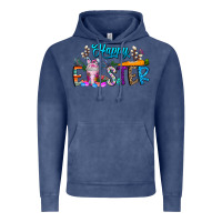 Vintage Denim happy easter coffee Vintage Hoodie - CowhideDigitalArt