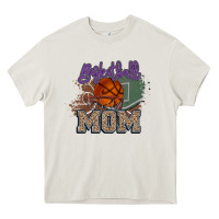 Cream Basketball Mom Heavy Core Tee - HowdyJamesFarm