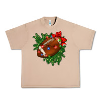 Burro american football christmas with lights and ribbon Urban Heavy Tee - FaDigitalArtStudio