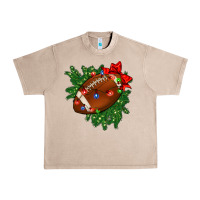 French Oak american football christmas with lights and ribbon Urban Heavy Tee - FaDigitalArtStudio