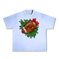 Grape Ice american football christmas with lights and ribbon Urban Heavy Tee - FaDigitalArtStudio
