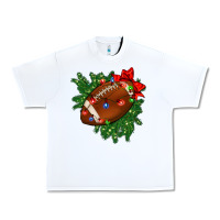 White american football christmas with lights and ribbon Urban Heavy Tee - FaDigitalArtStudio
