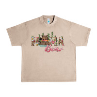 French Oak mama bear with daisy Urban Heavy Tee - RanaPortraitStore