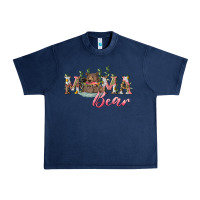 Navy mama bear with daisy Urban Heavy Tee - RanaPortraitStore
