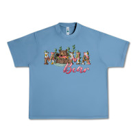 Pebble Blue mama bear with daisy Urban Heavy Tee - RanaPortraitStore