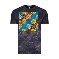Cloud Black american football medal with leopard Vintage Tee - BundleAndBundleShop