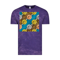 Cloud Purple american football medal with leopard Vintage Tee - BundleAndBundleShop